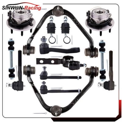 14Pc Front Control Arm Ball Joint Kit Wheel Bearing Hub For Ford F-150 2000-2003 - Image 1 of 4