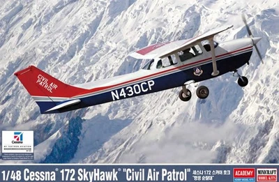 Academy 1/48 Cessna 172 Skyhawk "Civil Air Patrol" Model Kit #12367 - Image 1 of 4