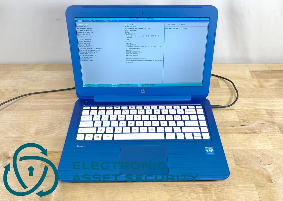 HP Stream 13-c110nr Celeron N3060 1,60 GHz 2 GB RAM (unidad integrada) Foto 1 de 4