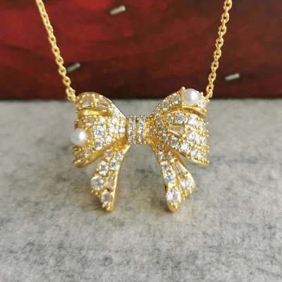 Collar colgante con lazo Kendra Scott Krista - mezcla de oro y blanco Foto 1 de 4