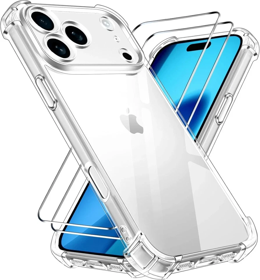 Case for iPhone 17 17 Air 17pro 17 Pro Max Clear shockproof Case Cover UK - Image 1 of 4