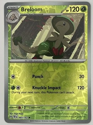 Breloom 007/162 Sv05: Temporal Forces Reverse Holo - Image 1 of 3