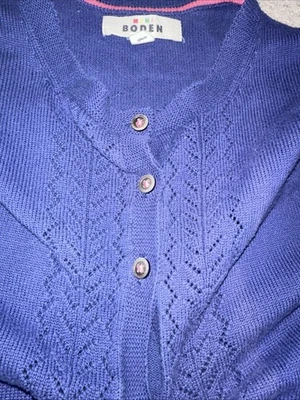 Свитер для девочек MINIBODEN размер 13-14 темно-синий - Изображение 1 из 3