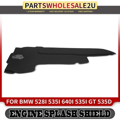 Center Lower Engine Splash Shield for BMW 528i 640i 535i 535i GT 640i Gran Coupe - Image 1 of 4