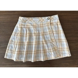 Urban Outfitters Pleated Skirt Women’s Small Plaid Academia Light Blue - Picture 1 of 8