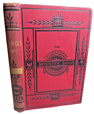 Antique Victorian Book Fine Ornate Fancy Decorative 1883 FUNGI Nature Mycology Foto 1 de 4