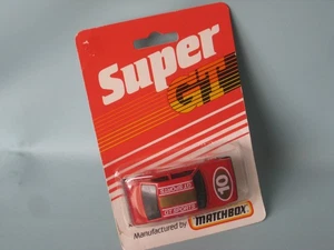 Matchbox Super GT Ford Escort RS2000 Red and Gold 10 Toy Model Car England BP b - Picture 1 of 2
