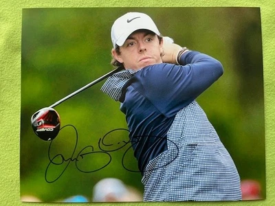 Фотография Рори Макилроя из PGA Golf с автографом 8x10 и сертификатом подлинности с загрузчиком сверху - Изображение 1 из 2