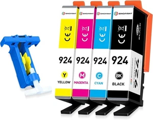 4 x kompatybilne atramenty 924 BCMY do HP OfficeJet Pro 8122e 8130e 8124e 8120e 8125e - Zdjęcie 1 z 5