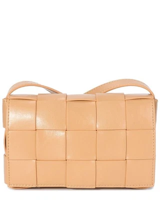 Bandolera pequeña de cuero tejido Tiffany & Fred Paris para mujer Foto 1 de 3