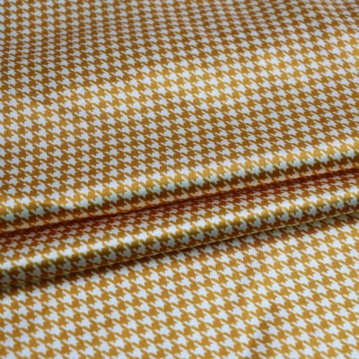 Tecido de cetim padrão Houndstooth 1 jarda geométrico Charmeuse material forro macio - Imagem 1 de 4