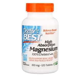Doctor's Best, High Absorption Magnesium, 120 Tablets, (100 mg per Tablet) - Picture 1 of 2