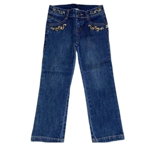 The English Roses Sz 5 Girls Denim Jeans w/ Gold Embellishment - Picture 1 of 5