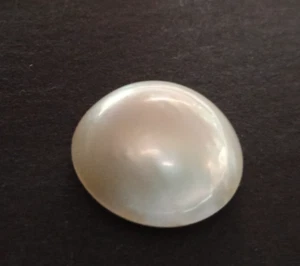 Perle Mabè Coltivata 1pc Cabochon 12mm da Montare su Anello Orafo - Imagen 1 de 4