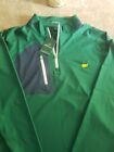 2024 Masters by Peter Millar Green 1/4 Zip Pullover Augusta Golf Large