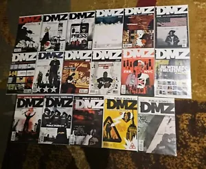 DMZ #1 a 17 RUN VERTIGO DC Comics 2006 lotto Brian Wood quasi nuovo - Foto 1 di 2