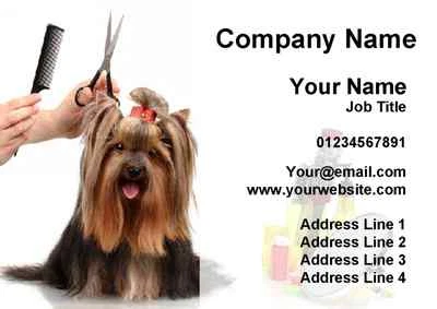 Groomer Grooming Dog Personalised Business Cards