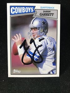 Jason Garrett Custom Retro Dallas Cowboys Autographed Card