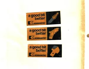 3 DIFFERENT NICE KENNAMETAL 1985-1986 COAL MINING STICKERS # 258 - Picture 1 of 1