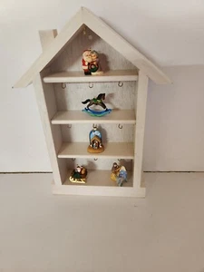 Caja de sombras vintage Hallmark Memory House/5 miniaturas - Imagen 1 de 5
