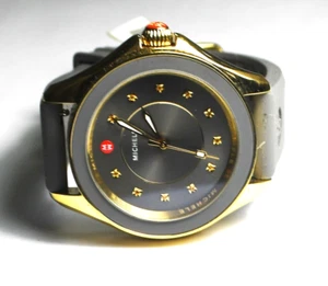 Michele Cape Wristwatch Grey Dial Golden Topaz Markers 41mm MWW27A000001 5Atm - Picture 1 of 6