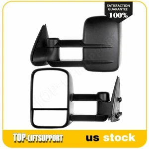 Manual Towing Side Mirrors For 1999-2007 Chevy Silverado 1500/2500/HD/3500 Pair - Picture 1 of 10
