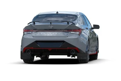 Rally Armor Mud Flaps w Grey Logo For 2022-2023 Hyundai Elantra N & N Line - Image 1 of 4