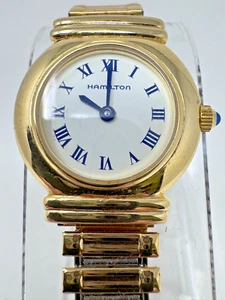Hamilton Women's 8208 Round Analog Gold White Dial (Z03) - Picture 1 of 12