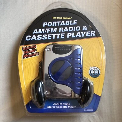 VTG Electro Brand Portable Cassette Tape Player Am/Fm Radio Headphones 2305 - Image 1 of 3