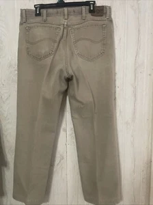 Lee Men's Regular Fit Jeans Beige Denim Medium Wash W-36 L-32 - Picture 1 of 8