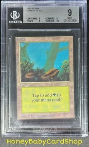 MTG Limited Edition Alpha 1993 Forest (A) BGS 9.0Q+ (Quad+) MINT OldSchool 93/94 - Picture 1 of 6