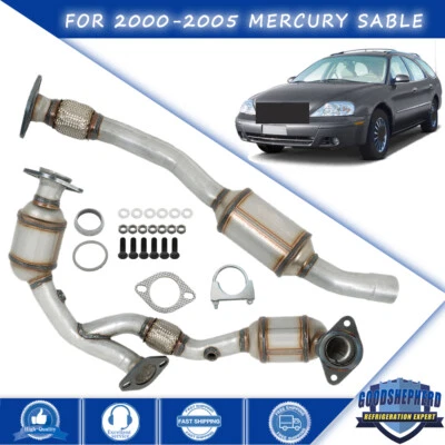 Front+Rear Catalytic Converter Set For 2000-2003 2004 2005 Mercury Sable 3.0L V6 Foto 1 de 4