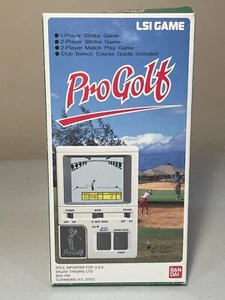 Bandai 1984 LSI Game Pro Golf Hand Held Electronic Game Complete In Box Look New - Picture 1 of 7
