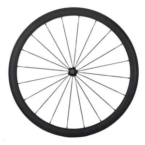 700C Carbon Fiber Road Bike Wheelset 23x38/50mm Clincher Cbicycle Wheels 20/24H - Picture 1 of 12