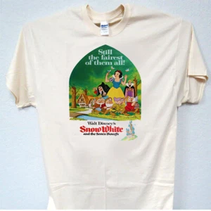 SNOW WHITE, Walt Disney, Cool Men's T-Shirts, Ivory, T-2023 - Picture 1 of 1