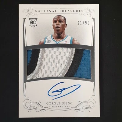 2013-14 Panini National Treasures #125 Gorgui Dieng RPA Patch Auto RC /99 - Image 1 of 2