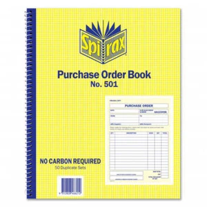 Libro de pedidos autocopiativo Spirax de 25 x 20 cm (paquete de 5) - Imagen 1 de 1