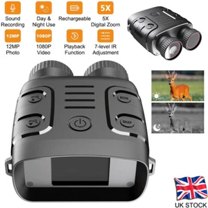 Night Vision Goggles Infrared Binoculars 1080P HD 5x Digital Zoom Video Record - Picture 1 of 20
