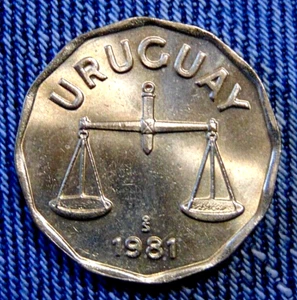 Uruguay 50 FIFTY Centesimos 1981 Unc BU - Picture 1 of 2