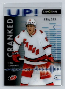 2022-23 UD Synergy #CU-TE Tuevo Teravainen -Cranked UP Blue 196/249-Hurricanes - Picture 1 of 2
