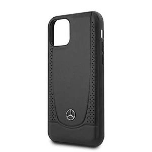 Offizielle Mercedes Benz Perforiertes Leder Handyhülle - SCHWARZ - iPhone 11 Pro - Bild 1 von 7