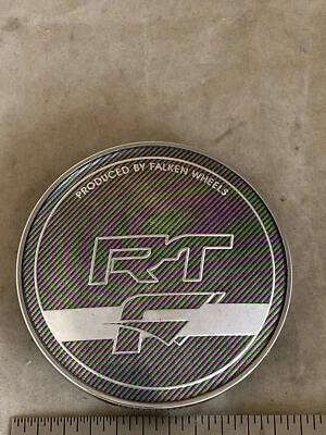 Tapacubos de llanta de rueda Falken RT tapa central cromo fibra de carbono 087 2-5/8" Foto 1 de 4