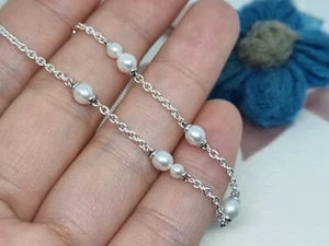 NUEVO Genuino Pandora Tratamiento Agua Dulce Perla Cultivada Estación Cadena Pulsera 💕 - Imagen 1 de 13