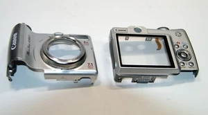 Canon Powershot A560 Front and Back Body Cover frame Part - Picture 1 of 2