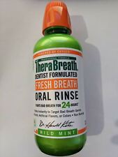 2 PACK TheraBreath Mild Mint Fresh Breath Oral Rinse 16 oz