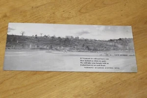 Vintage Saxtons River Vermont Academy Photo Sporting Field Song Ink Blotter VT - Picture 1 of 7