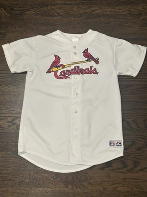 Jim Edmonds #15 St Louis Cardinals Majestic Stitched Baseball Jersey Sz Youth XL - Image 1 of 4
