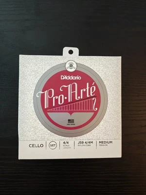 D'Addario Pro-Arte Cello String Set, 4/4 Scale, J59, Medium Tension  - Image 1 of 2