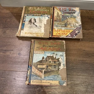 3x Zig Zag Journeys Books Northern Lands Acadia Levant 1884-1886 - Bild 1 von 3