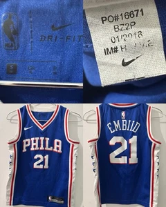 Nike Joel Embiid Philadelphia 76ers NBA Trikot Jungen Jugend Small - Bild 1 von 9